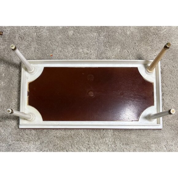 Vintage Marx Little Hostess Dollhouse Wooden Look Plastic Dining Room Table - Picture 4 of 13